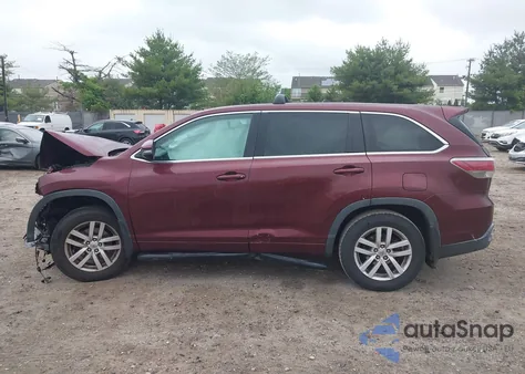 2015 Toyota Highlander Le V6 from USA, damaged, VIN 5TDBKRFH6FS145117